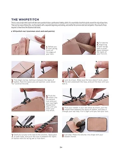 Leather Crafting Starter Book: Tools, Techniques, and 16 Step-by-Step Projects for Beginners (Fox Chapel Publishing) Learn the Basics and Start Making Wallets, Cases, Covers, Bags, Moccasins, & More