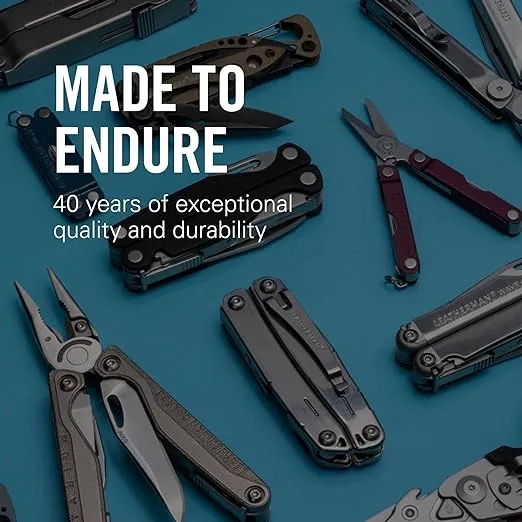 LEATHERMAN, Skeletool CX, 7-in-1 Lightweight, Minimalist Multi-Tool for Everyday Carry (EDC), Home, Garden & Outdoors, Paradise Blue