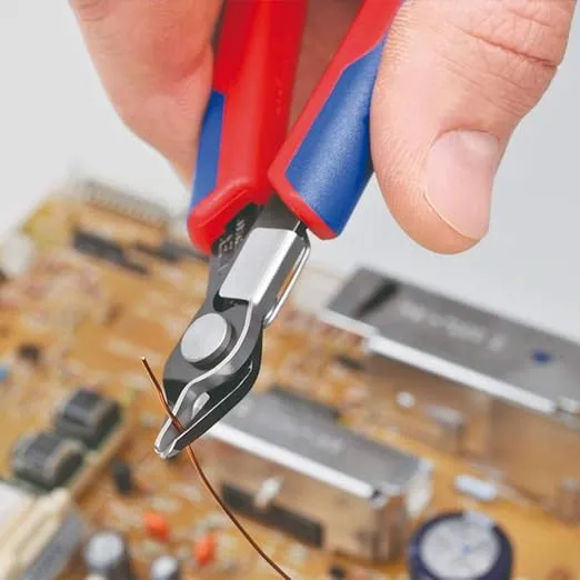 KNIPEX Electronics Super Knips, 5-Inch with Lead Catcher