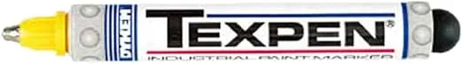 Dykem Texpen 60635 Yellow Medium Marking Pen - 16063 [PRICE is per EACH]