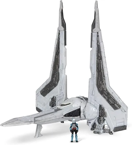 STAR WARS Micro Galaxy Squadron Bo-Katan Kryze’s Gauntlet Starfighter - 5-Inch Starfighter Class Vehicle with 1-Inch Micro Figure Accessory