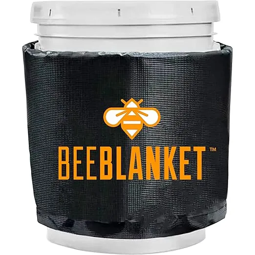 Powerblanket BB05 Bee Blanket 5 gal Pail Heater, Honey/Bucket, 120W, 120V, Charcoal Gray