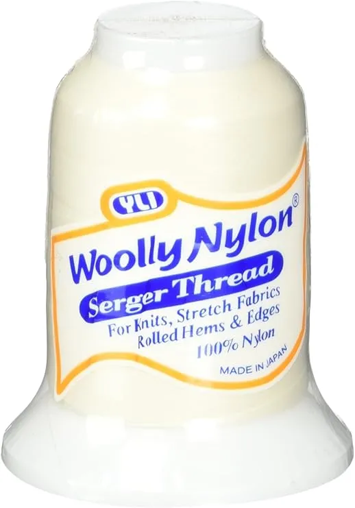YLI 213YLI233 Original Woolly Nylon Thread, 1000m, Off White/Pink