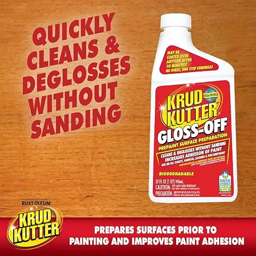 Krud Kutter GO326 Gloss Off Prepaint Surface Preparation Cleaner, 32 oz