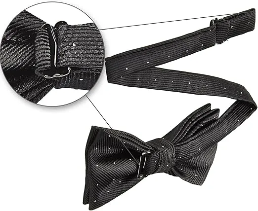 AUSKY 8 PACKS Elegant Adjustable Pre-tied Bow Ties for Men Boys (1&4&5&6&8 Pack for option)