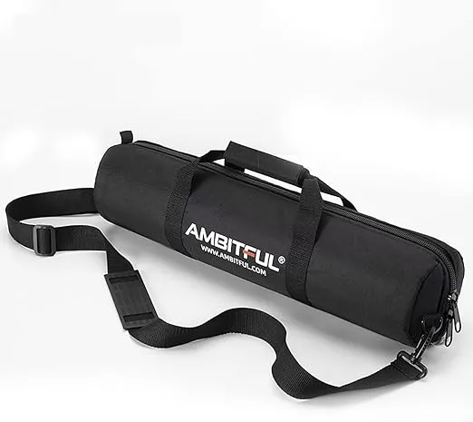 AMBITFUL Tripod Carrying Case Bag 25/31/35/39/49 in,65/80/90/100/125 cm Shoulder Strap Padded Carrying Bag for Light Stands,Boom Stand,Umbrella and Tripod Photography Accessories (25.59 in/65 cm)