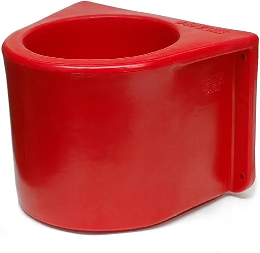 Brower MBH5RLB Insulated Red Horse Bucket Holder with Cover, without a Bucket