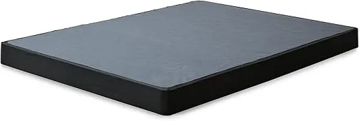 Signature Design by Ashley Low Profile Ready to Assemble Metal Foundation, Twin, Black
