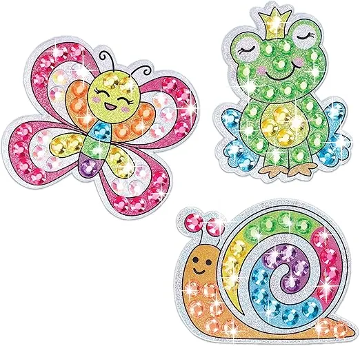 Creativity for Kids Big Gem Diamond Painting Kit - Woodland Forest Friends Stickers and Suncatchers DIY Kit - Diamond Art for Kids, Gifts for Girls Ages 6-8 Years Old, 1 Count (Pack of 1)