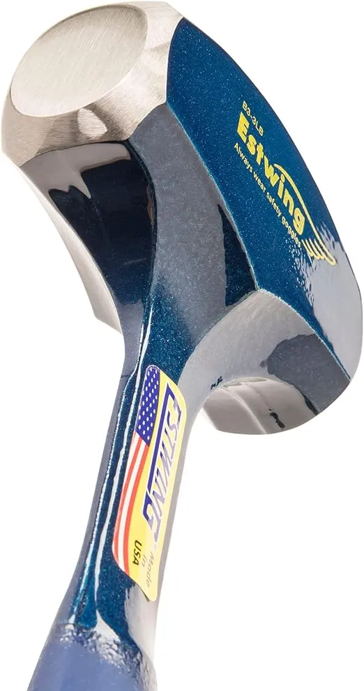 ESTWING Drilling/Crack Hammer - 3-Pound Sledge with Forged Steel Construction & Shock Reduction Grip - B3-3LB