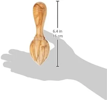 Naturally Med Olive Wood Lemon Juicer/Lemon Reamer - for Lemons, Limes, Citrus Squeezer. Handmade Wooden Juicer