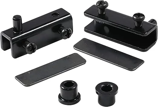 Rok Hardware Glass Door Pivot Hinge for Free Swinging Glass, Black Zinc-Plated