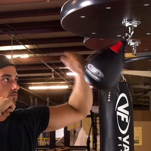 Valor Fitness Boxing Speed Bag Platform with Wheel Crank for Easy Adjustment, Speed Bag Included