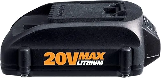 Worx 20-Volt, 2.0 Amp Hour MaxLithium Battery – PowerShare Battery Platform and Replacement Battery – WA3525