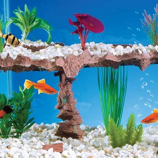 Penn-Plax Tank Terrace Aquarium Shelf System | Add Visual Interest to Your Tank with This Durable Shelf (TT2)