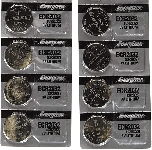 Pack of 8 -- Energizer Cr2032 3v Lithium Coin Cell Battery Dl2032 Ecr2032