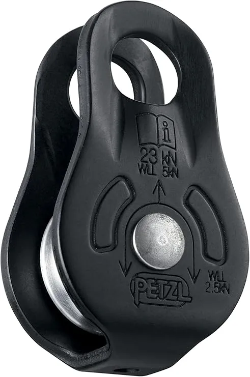 Petzl FIXE Pulley - Versatile Compact Pulley With Fixed Side Plates for Hauling and Rigging