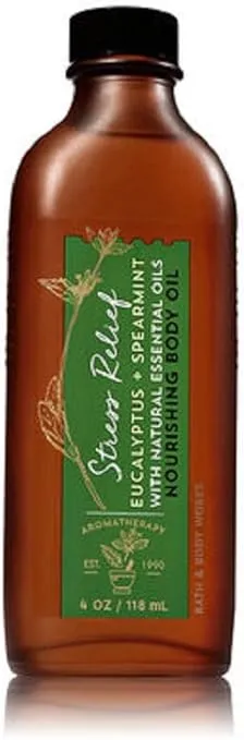 Bath & Body Works Nourishing Body Oil (STRESS RELIEF- Eucalyptus Spearmint)