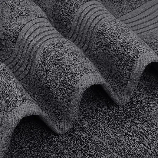 Utopia Towels 4 Pack Bath Towels Set, (27 x 54 Inches) 100% Ring Spun Cotton, Quick Dry, Highly Absorbent, Soft Feel Towels, Perfect for Daily Use (Grey)