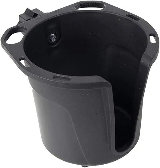 RAILBLAZA Black Kayak Cup Holder for Trackmounts with StarPort Compatible Base, Perfect for Mugs, Tumblers Bottles and More